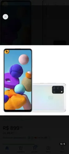Celular smartphone Samsung A21s , branco, excelente Gb 4gb ram capinha 2 peliculas