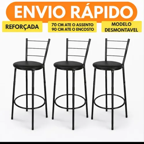 Bancos para mesa Americana pra vender logo 