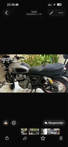 Banco Comfort - Interceptor / Continental 650 GT - Com Gel