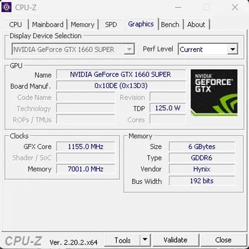 GTX 1660 Super 6gb Mancer
