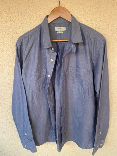 Camisa Manga Longa Reserva Azul Original Tam G