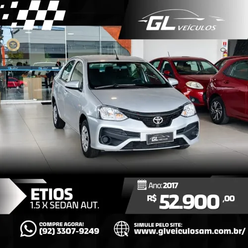 Toyota Etios X Plus Sedan 1.5 Flex 16V 4P Aut. 2017