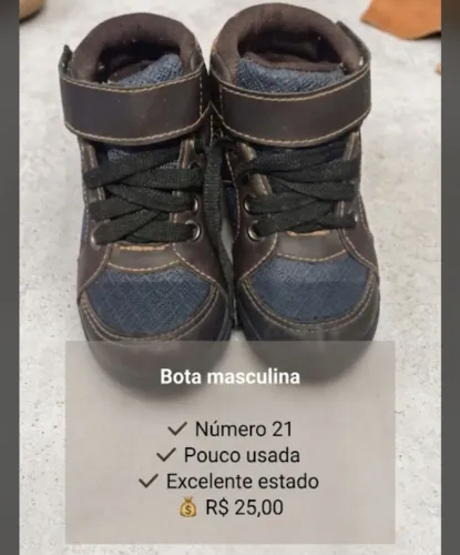Bota infantil Masculina
