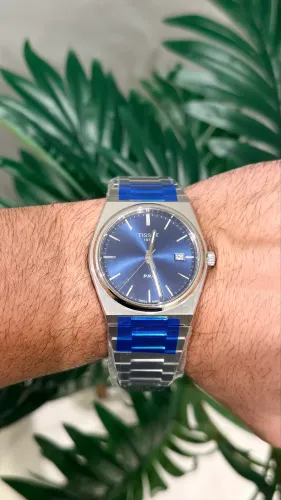 Tissot PRX Quartz - Ref. T137.410.11.041.00 - Blue Dial - NOVO/SEM USO FULL SET