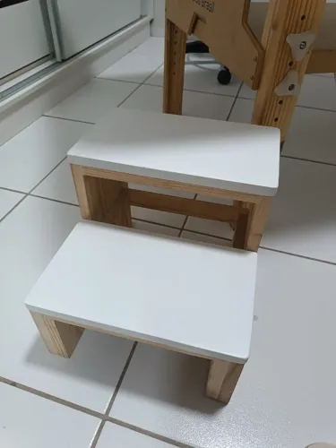 Escada auxiliar para maca 2 degraus