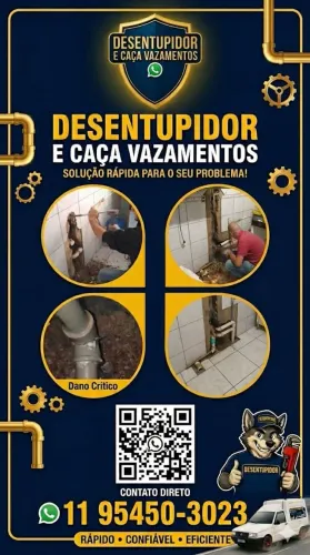 Caça vazamentos e desentupimento 