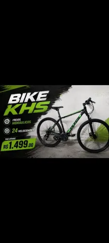 Bike Khs Freios Hidráulicos 24 Velocidades R$ 1.499.00