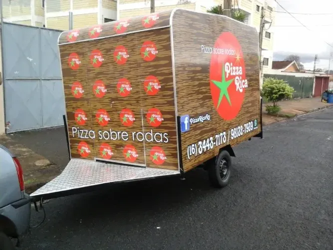 Trailer pizaria food