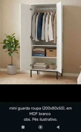 Mini guarda roupa