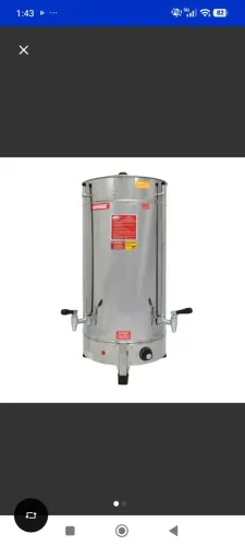 Cafeteira elétrica industrial 20 litros e 15 litros