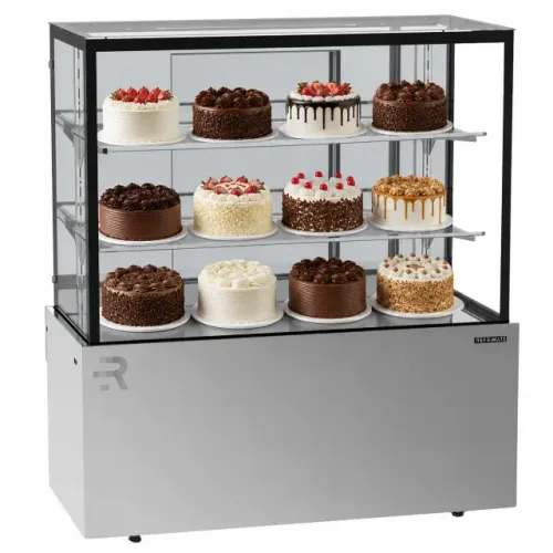 VITRINE CONFEITARIA REFRIGERADA REFRIMATE VANGUARD TOP CVTR 110 CM 220V INOX R$ 7.299