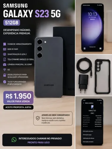 Samsung Galaxy S23 5G - 512GB