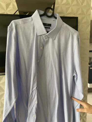 Camisa TNG Cotton Rich Azul Claro Tam. 6