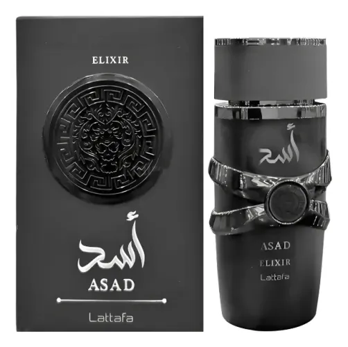Asad Elixir Lattafa Perfume Árabe (Masculino) 100 ML