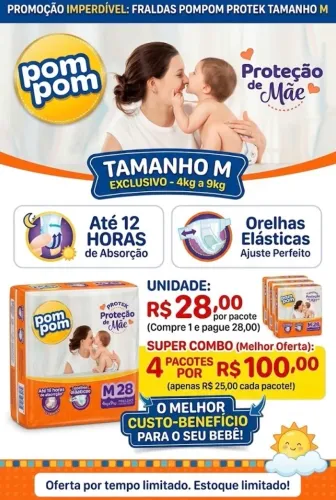Fralda Pompom