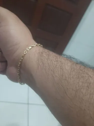 Linda pulseira de ouro 18