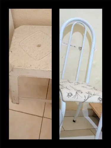 Cadeira e banqueta 