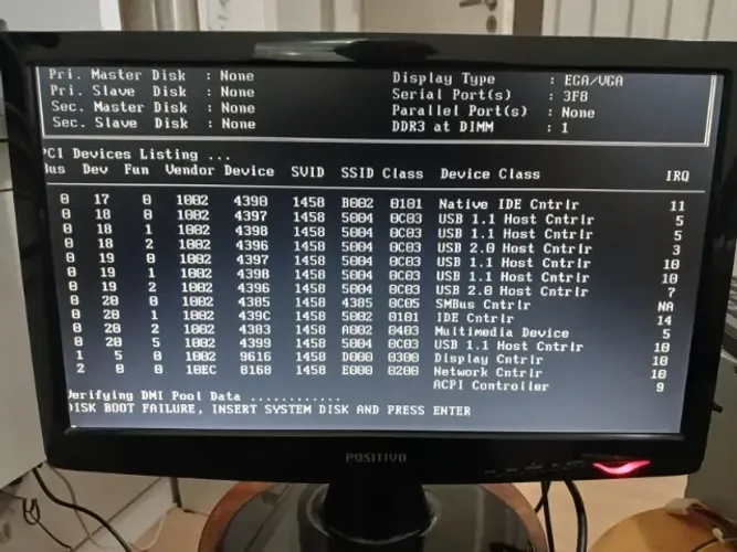 Monitor Positivo (LG Flatron) W1943c 18,5'' - Tela Em Bom Estado (Usado)