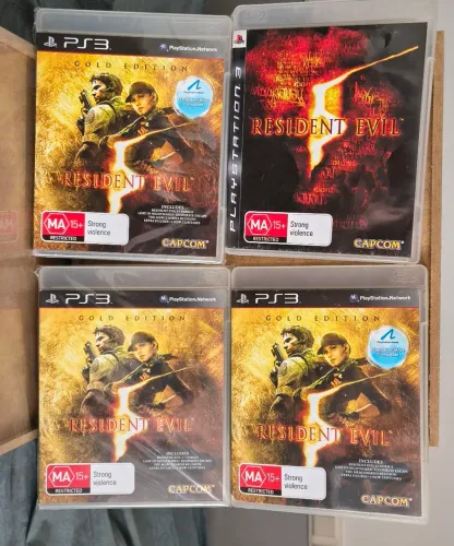 Lote 4 jogos Resident Evil Europeu 