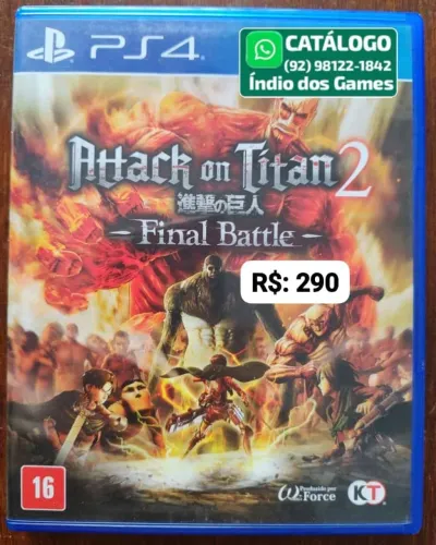 Attack On Titan 2 Final Battle = R$: 290