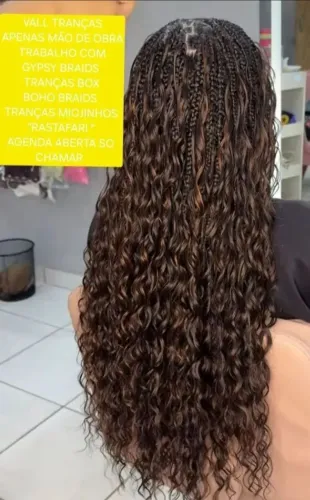 Faço Tranças apenas mão de obra Boho braids , tranças rastafari (miojinho)trancas box 