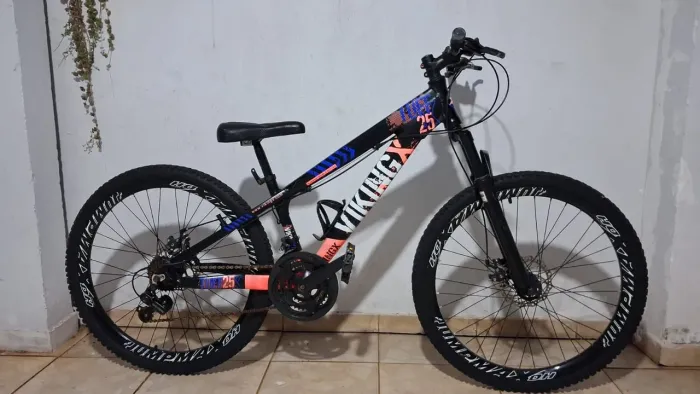 Bicicleta VikingX Tuff 25 Aro 26 - Freeride / Grau / Passeio (Alumínio)
