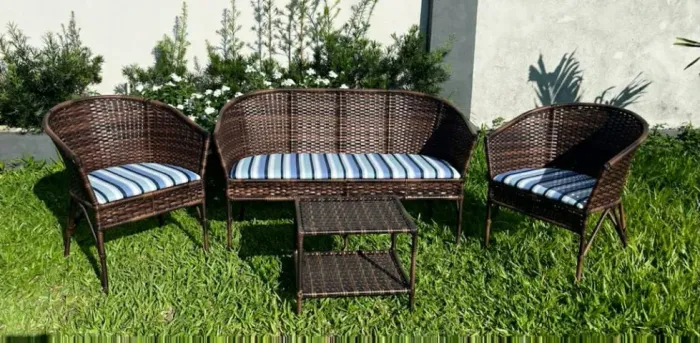 CONJUNTO DE SOFÁ GARDEM PARA PATIO