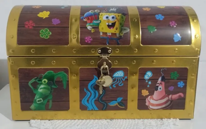 Baú balde pipoca Bob esponja Cinemark oficial