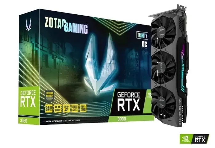Placa de Vídeo RTX 3090 Trinity Zotac 24gb
