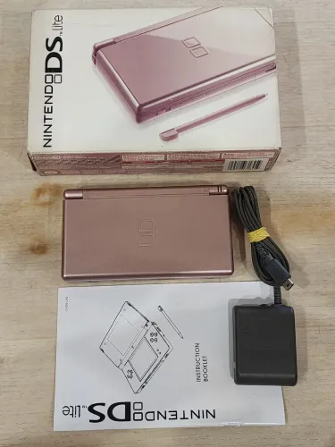 Nintendo Ds Lite Rosa Metalico na caixa seminovo