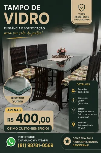 TAMPO DE VIDRO