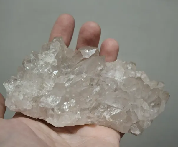 Drusa de quartzo branco