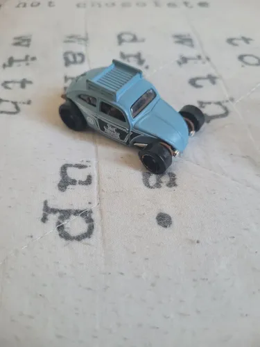 Hot Wheels Custom Volkswagen Beetle, Volkswagen 5 Pack Car, Rare, 2016, Grey.