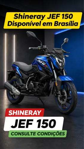 Motos Shineray JEF 150 zero km para locação 