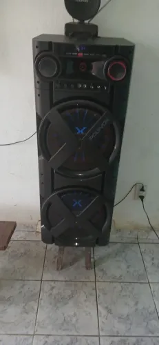 Troco caixa amplificada polivox de 2.000wats rms por playstation 2 com jogos black , speed