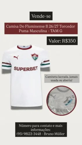 Camisa Fluminense II 26/27 Original G