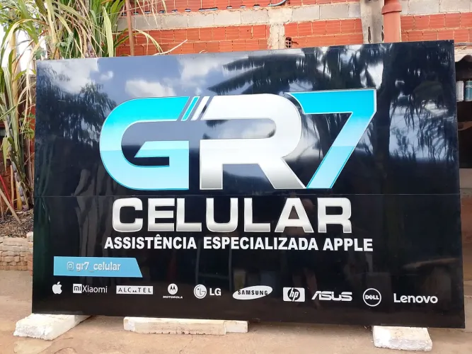 VENDO PLACA DE ACM COM LED A PLACA NOME GR7 CELULAR FICA TUDO ACESO aceito celular