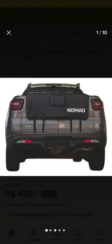 Transbike Truckpad Nomad Tampa Caminhonete Pequeno 4 Bikes Cor Preto