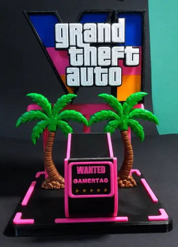Suporte Porta Controle Gamer GTA 6 - Impressão 3D