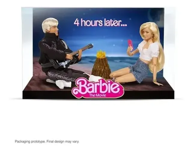 Boneca Barbie: O Filme - Barbie e Ken Cena da Fogueira 2Pack