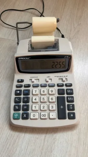 Calculadora de Impressão Procalc LP25 Bobina 12 Dígitos Branca