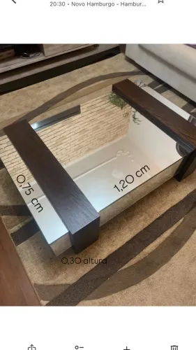 Mesa de centro espelhada