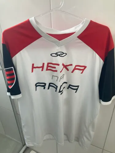 Camisa Flamengo OLK Hexa Na Raça M