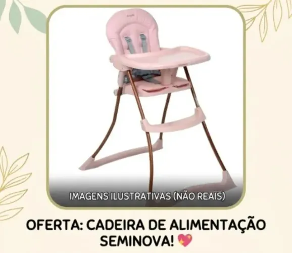 Cadeira Alimentação Rosa