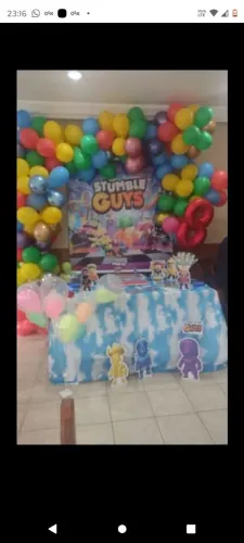 Decoração Festa infantil stumble guys