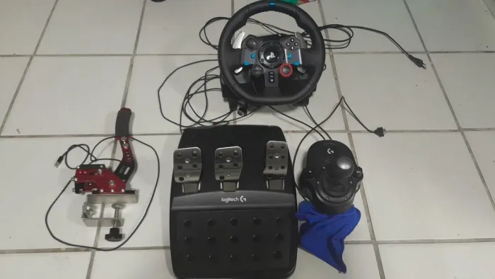 Kit G29 + Pedais + Câmbio + Freio de mão