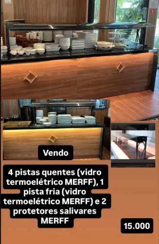 PISTA QUENTE E FRIA BUFFET RESTAURANTE MERFF CHEF - CONJUNTO