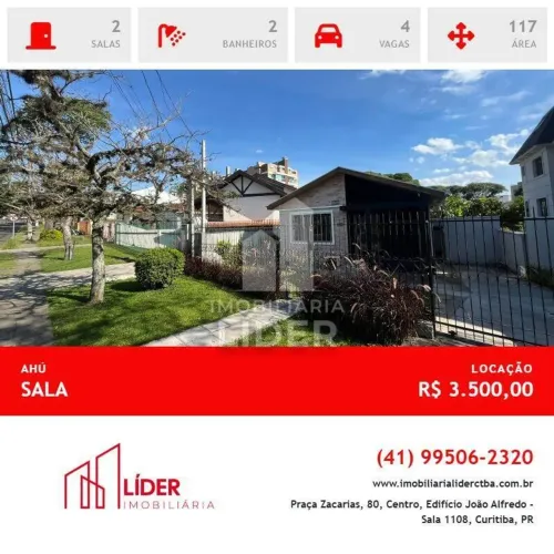 Excelente sala comercial situada no Ahú- contendo 90m²!!