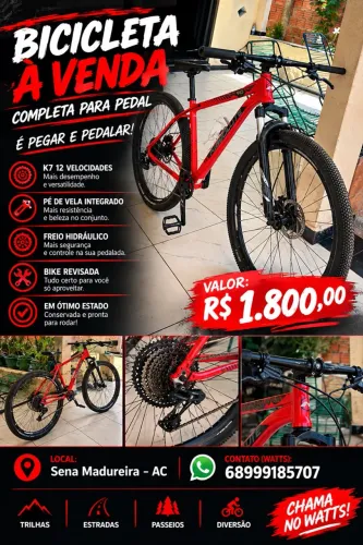 Vende-se Bicileta Para pedal toda Equipada