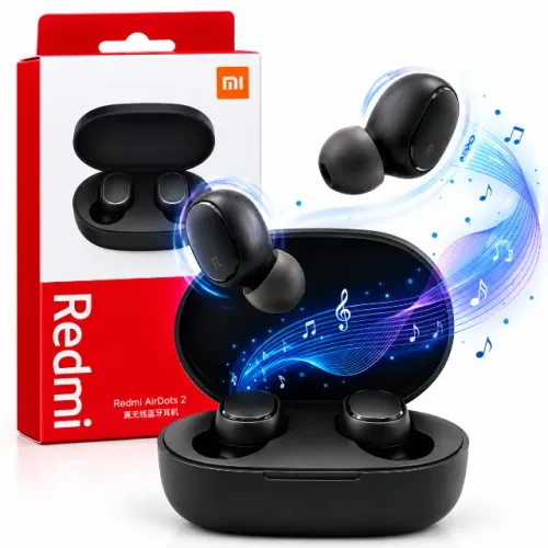Fone De Ouvido Airdots 2 Xiaomi Redmi Bluetooth 5.0 Preto